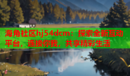 海角社区hj54dcm：探索全新互动平台，连接你我，共享精彩生活