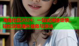 海角社区2024：一站式便捷登录，轻松获取海外服务与资讯