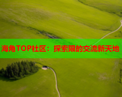 海角TOP社区：探索限的交流新天地